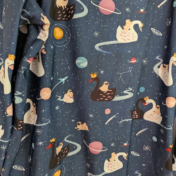 Black Milk pugs on a swan sweater dress - Picture 4 of 4